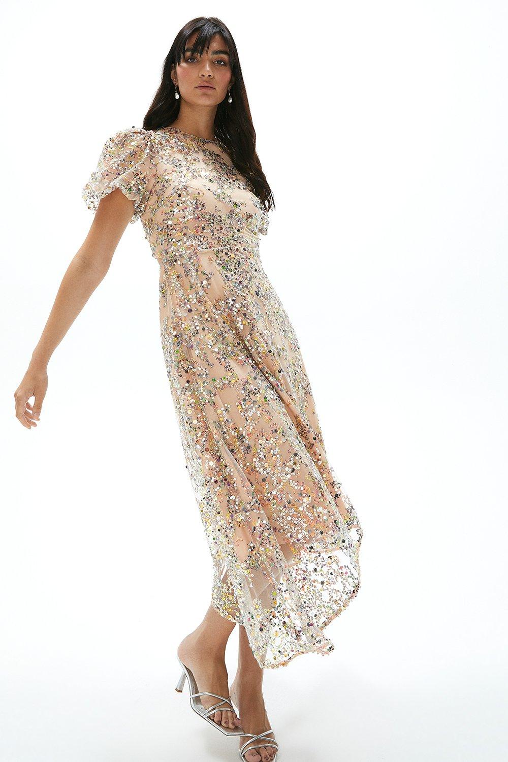 Coast floressa store sequin dress